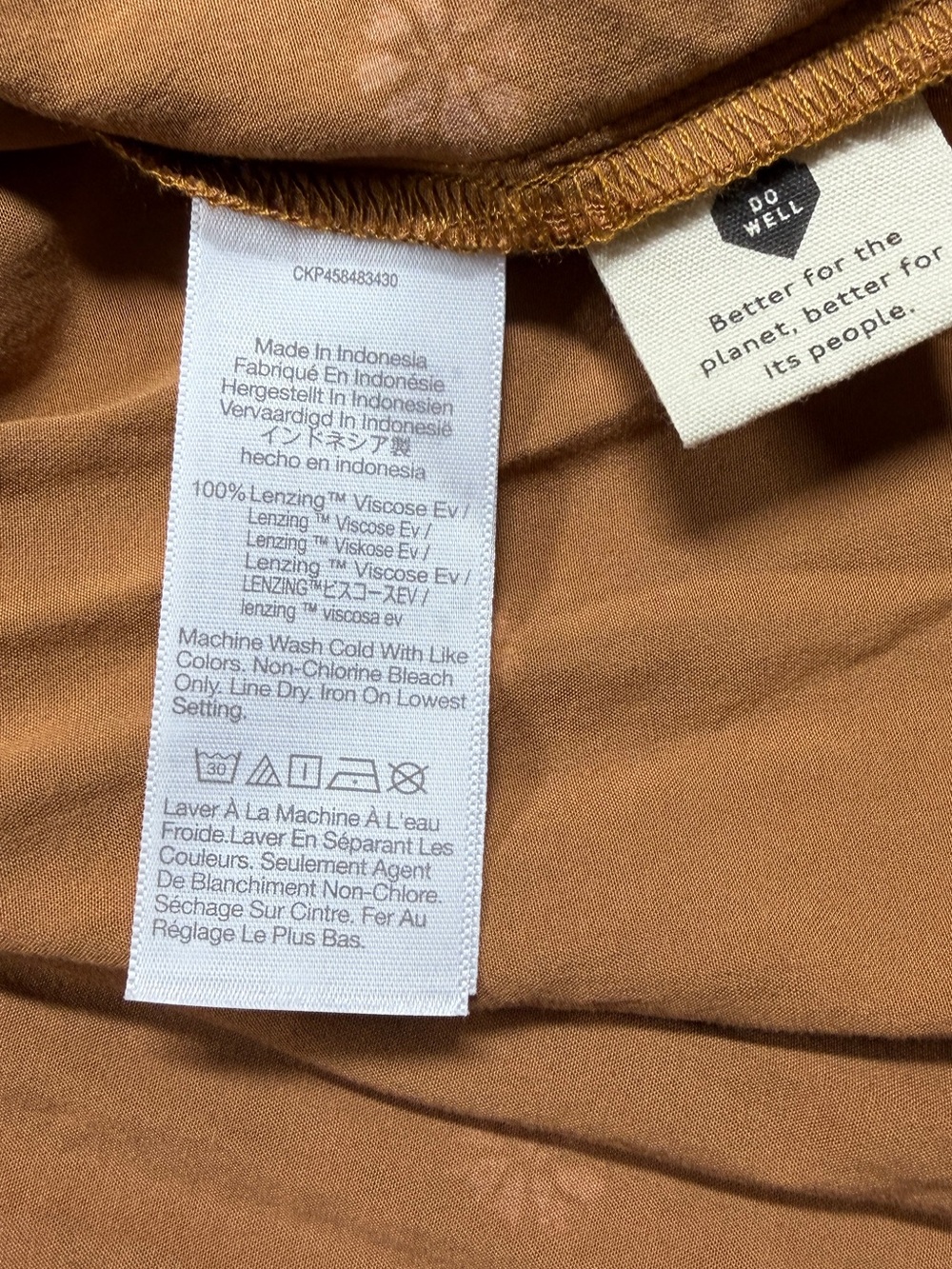 Madewell Bloom Dot Warm Hickory Cream Tan Tiered Ruffle Tie Neck Mini Dress M - Picture 16 of 17